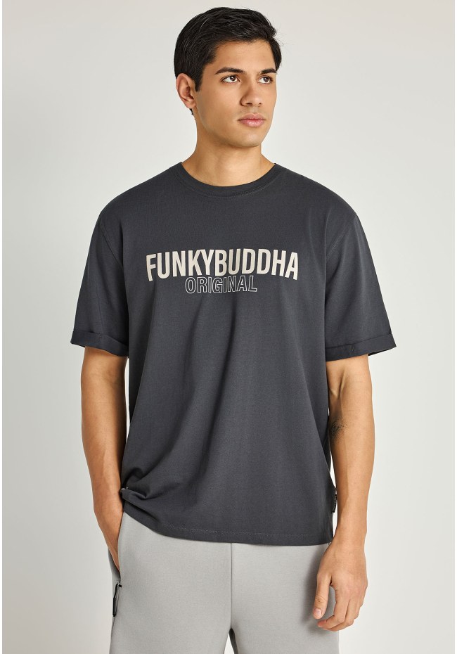 Ανδρικό relaxed t-shirt με τύπωμα