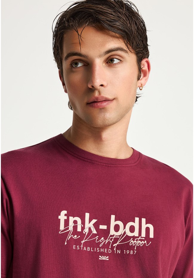 Ανδρικό t-shirt από οργανικό βαμβάκι με τύπωμα