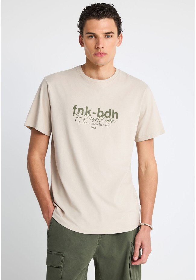 Ανδρικό t-shirt από οργανικό βαμβάκι με τύπωμα