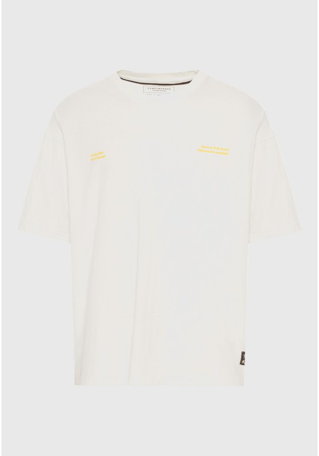 Ανδρικό βαμβακερό oversized t-shirt με τύπωμα