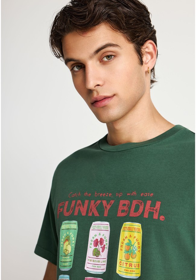 Ανδρικό βαμβακερό t-shirt με τύπωμα