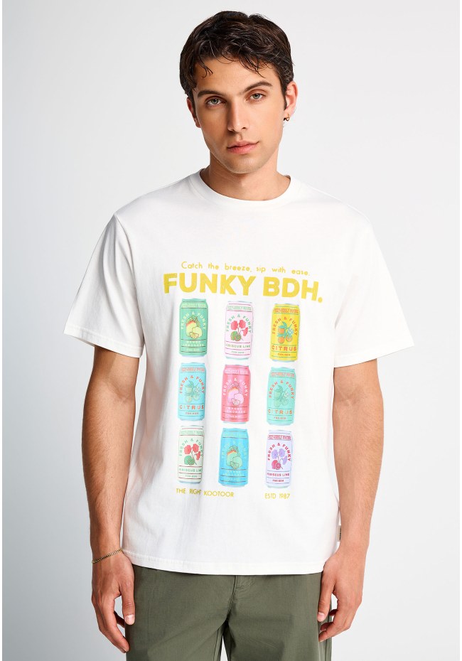 Ανδρικό βαμβακερό t-shirt με τύπωμα
