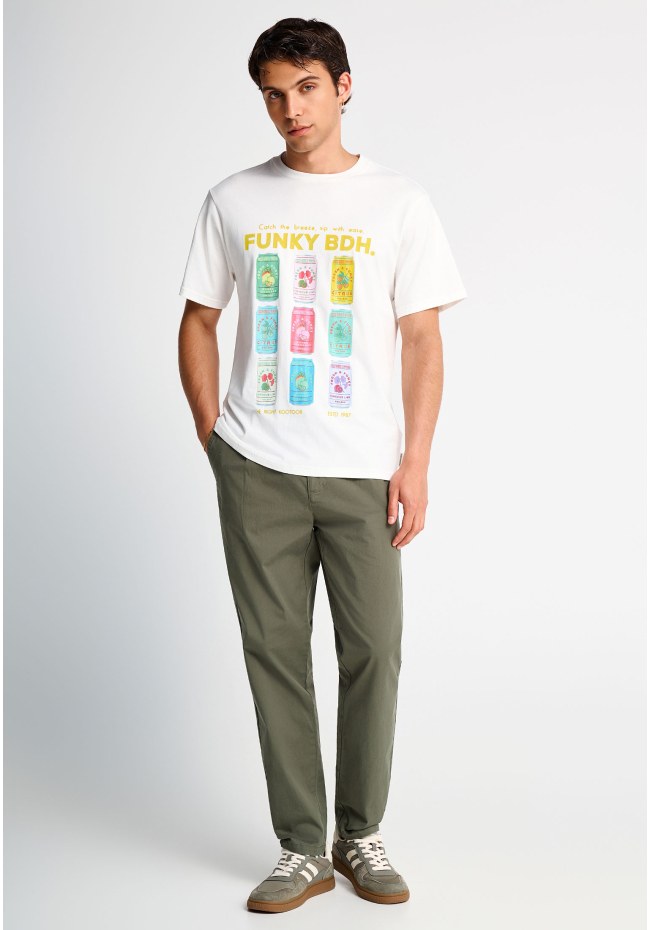 Ανδρικό βαμβακερό t-shirt με τύπωμα