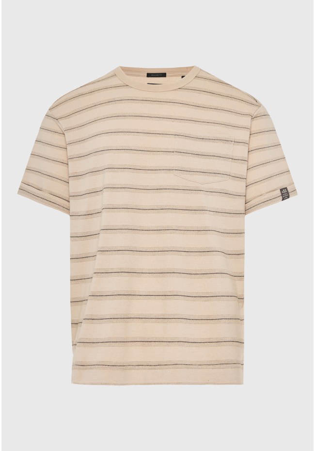 Ανδρικό ριγέ relaxed t-shirt