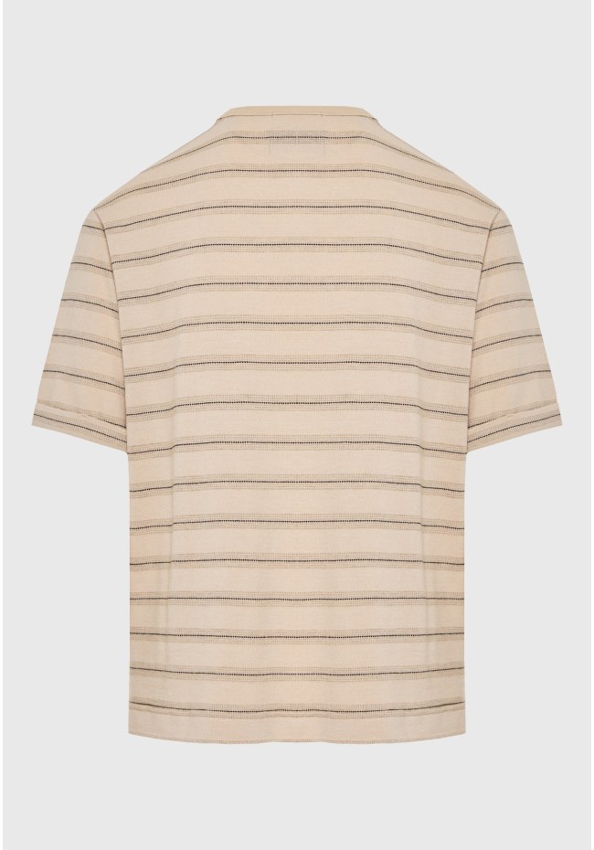 Ανδρικό ριγέ relaxed t-shirt