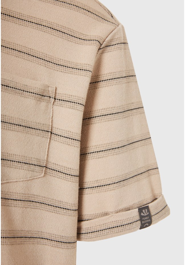 Ανδρικό ριγέ relaxed t-shirt