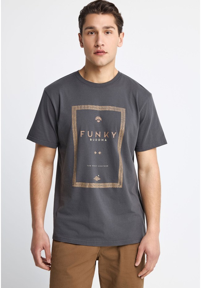 Ανδρικό βαμβακερό t-shirt με τύπωμα