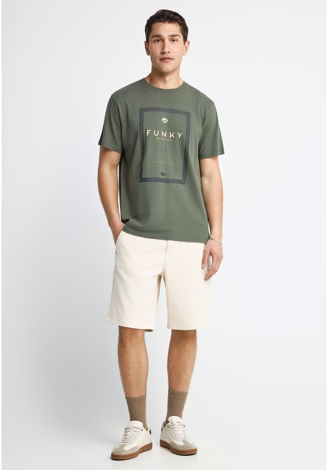 Ανδρικό βαμβακερό t-shirt με τύπωμα