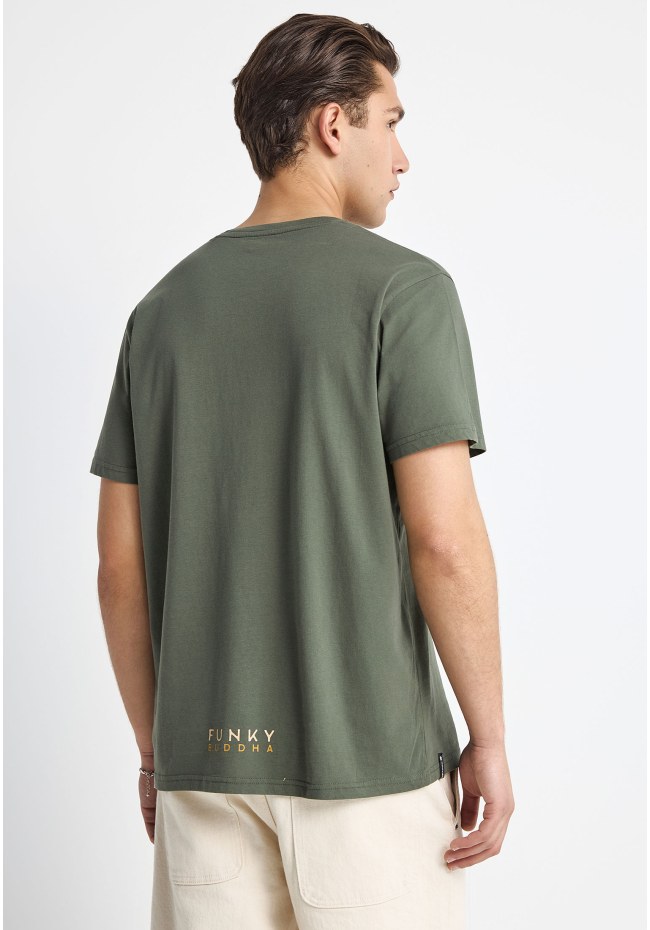 Ανδρικό βαμβακερό t-shirt με τύπωμα