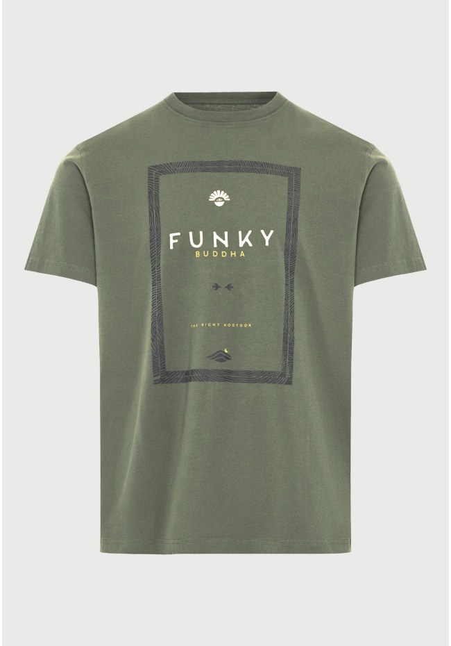 Ανδρικό βαμβακερό t-shirt με τύπωμα