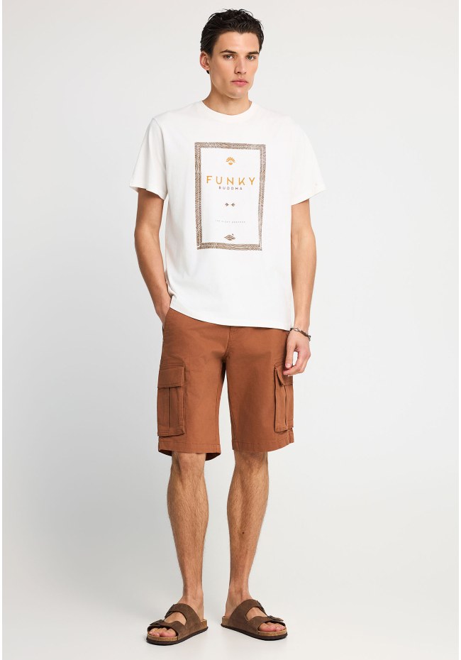 Ανδρικό βαμβακερό t-shirt με τύπωμα
