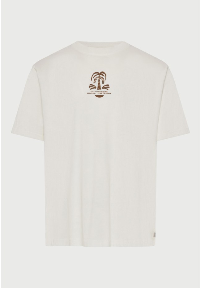 Men's relaxed t-shirt with print on the back