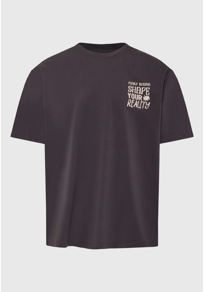 T-shirt με τύπωμα στην πλάτη