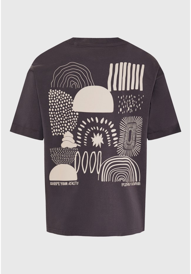 T-shirt με τύπωμα στην πλάτη