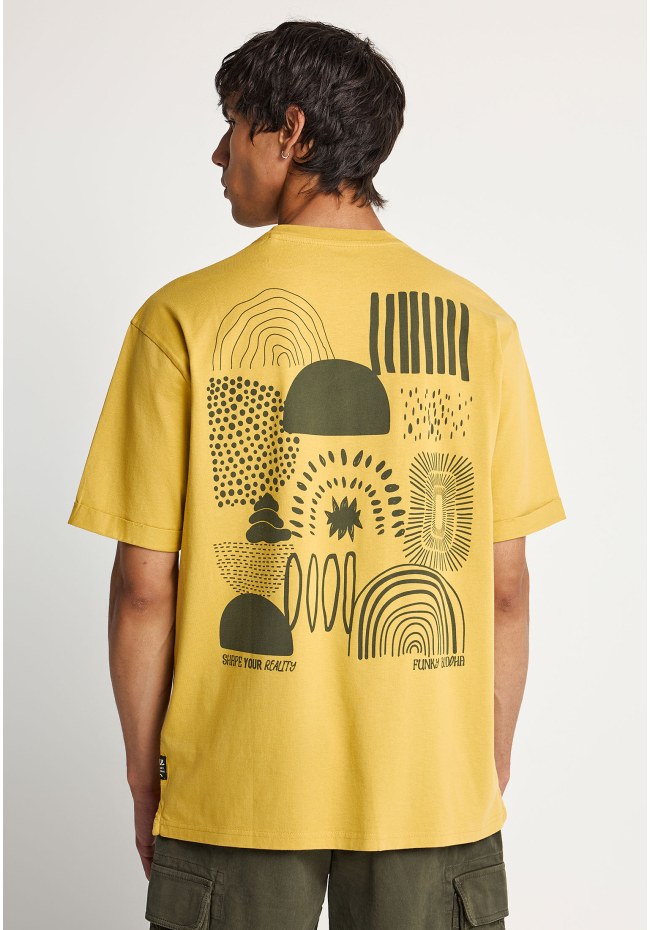T-shirt με τύπωμα στην πλάτη