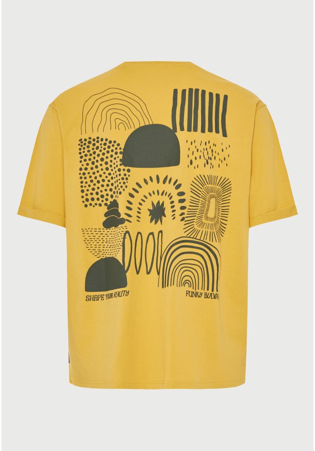 T-shirt με τύπωμα στην πλάτη