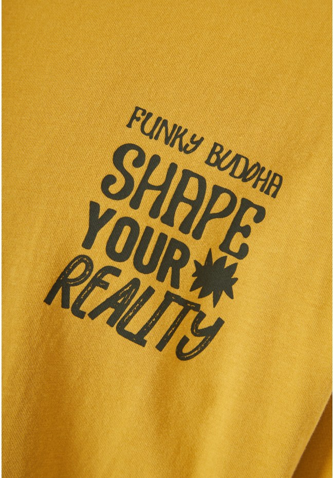 T-shirt με τύπωμα στην πλάτη