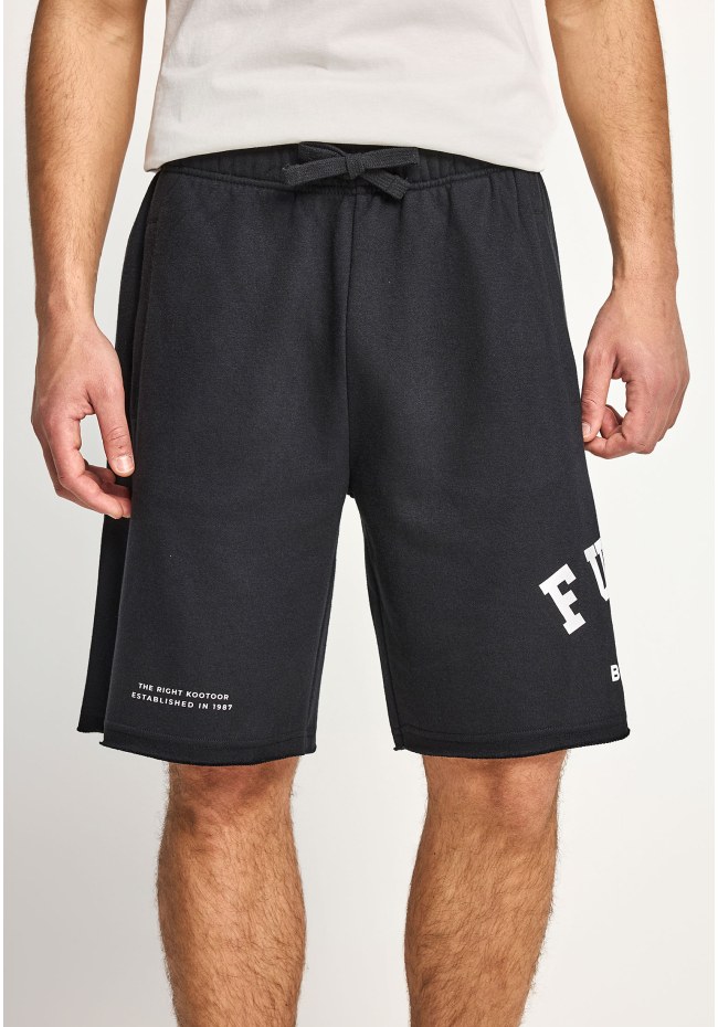 Ανδρική βερμούδα αθλητική με τυπωμένο logo