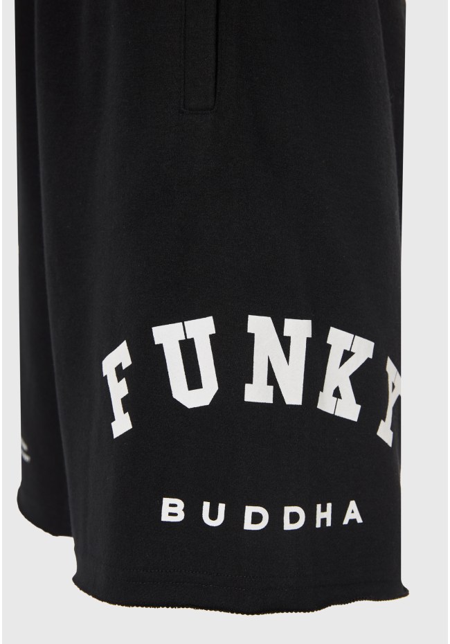 Ανδρική βερμούδα αθλητική με τυπωμένο logo