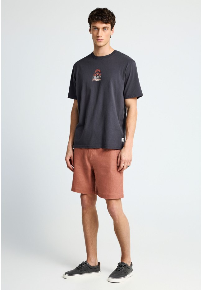 T-shirt με τύπωμα στην πλάτη