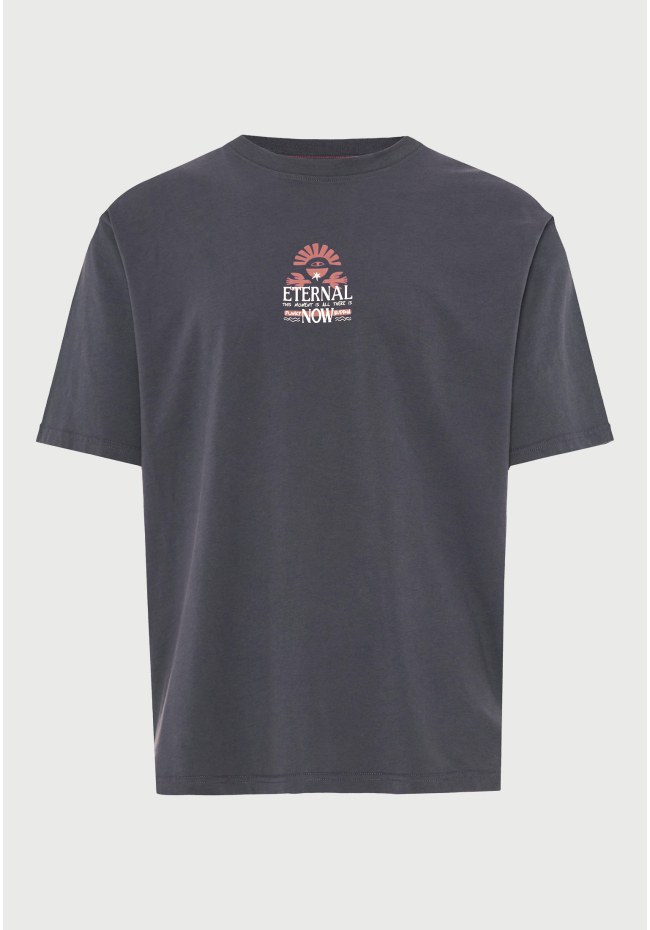 T-shirt με τύπωμα στην πλάτη