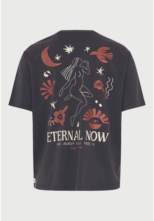 T-shirt με τύπωμα στην πλάτη