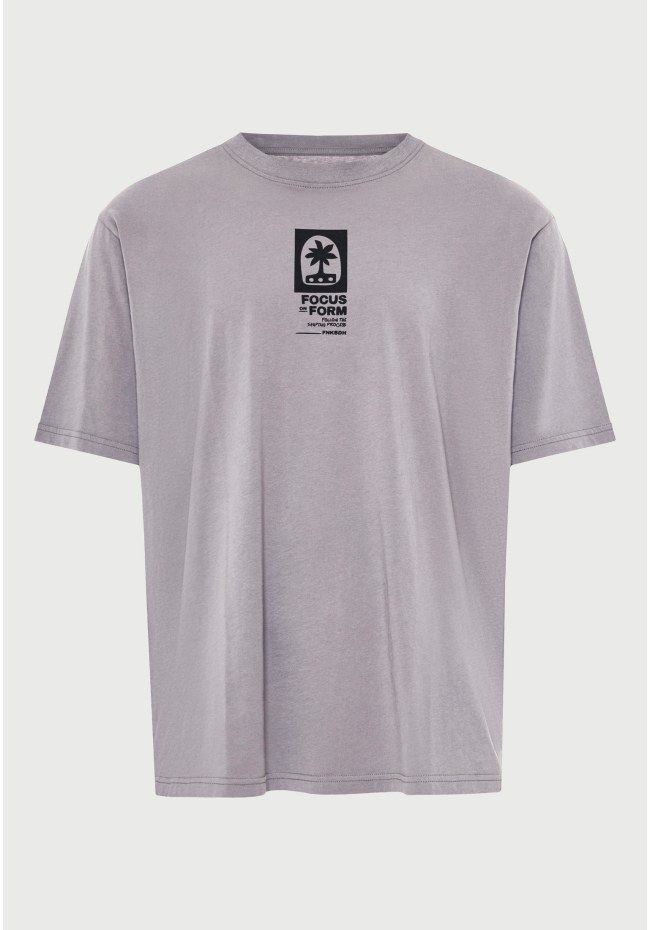 Ανδρικό oversized t-shirt με τύπωμα στην πλάτη