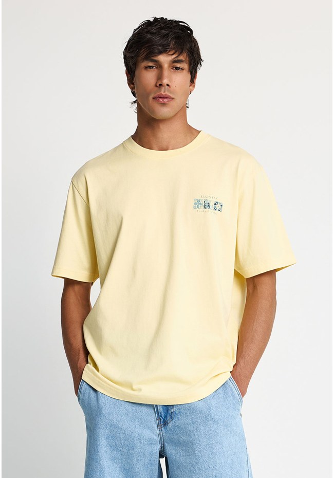 Ανδρικό t-shirt με τύπωμα στην πλάτη