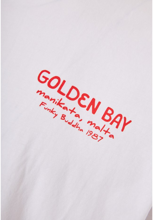 Ανδρικό relaxed t-shirt με τύπωμα στην πλάτη