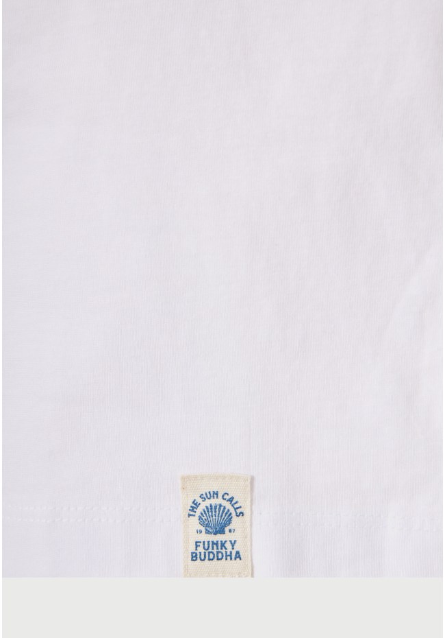 Ανδρικό relaxed t-shirt με τύπωμα στην πλάτη