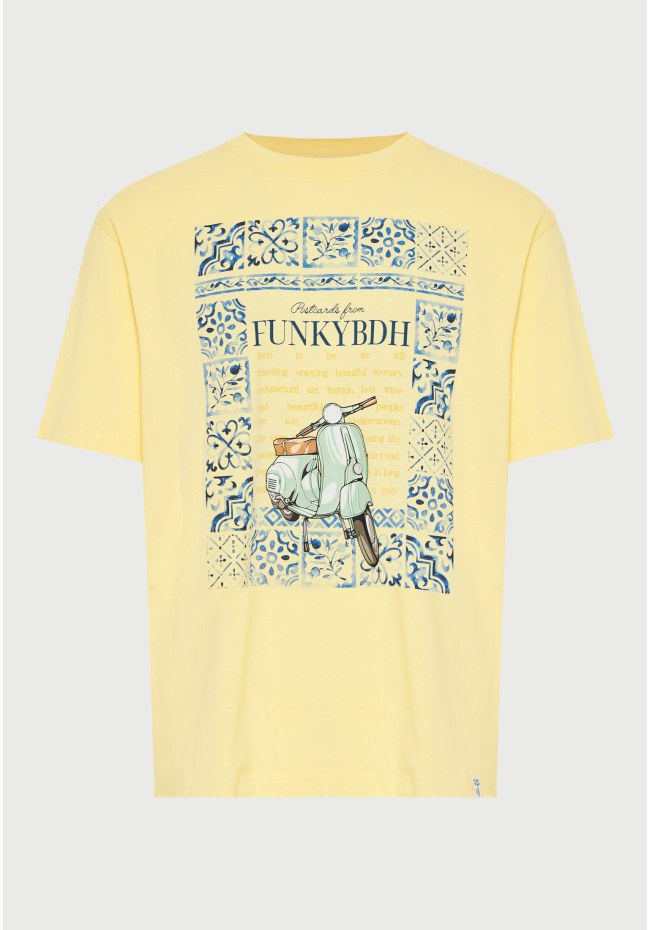 Ανδρικό βαμβακερό t-shirt με τύπωμα