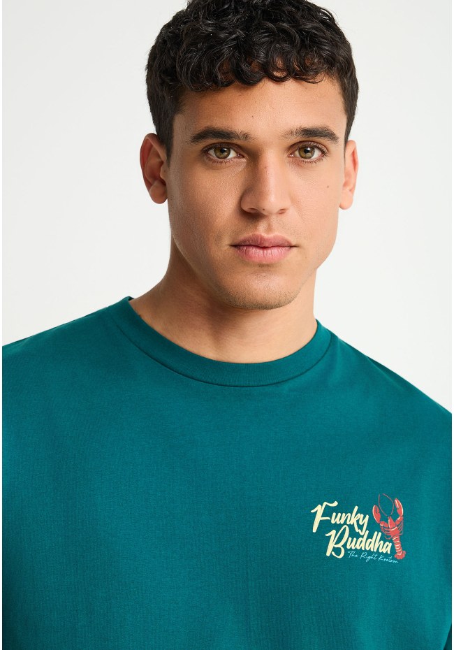 Ανδρικό relaxed t-shirt με τύπωμα