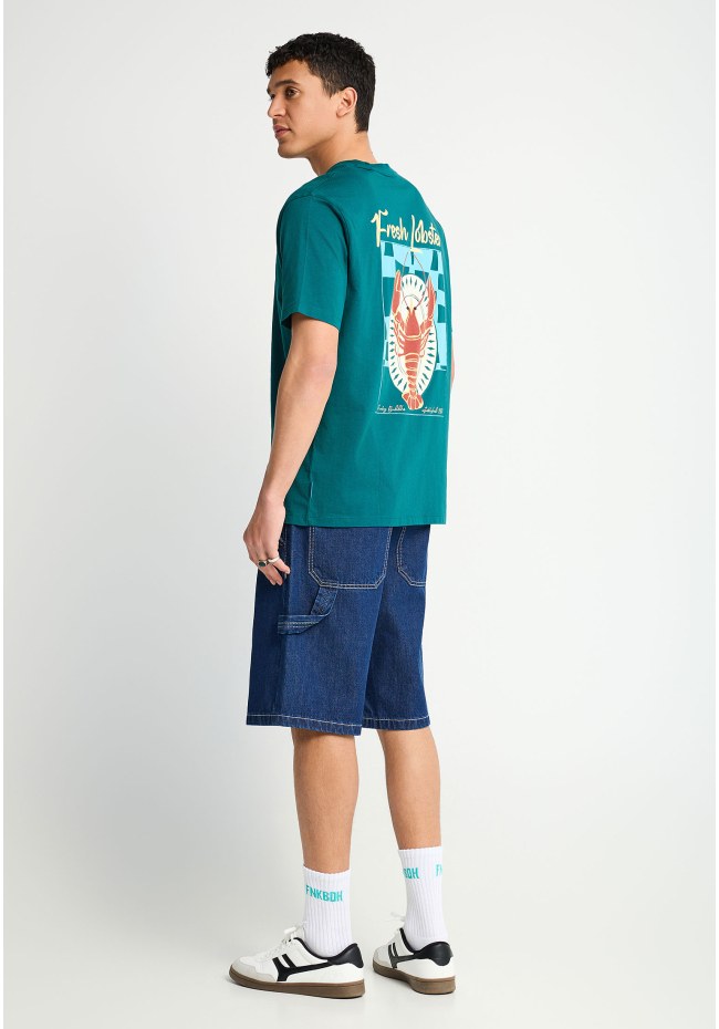 Ανδρικό relaxed t-shirt με τύπωμα