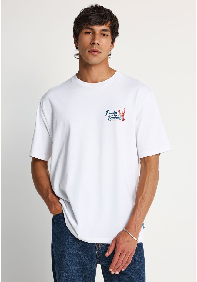 Ανδρικό relaxed t-shirt με τύπωμα