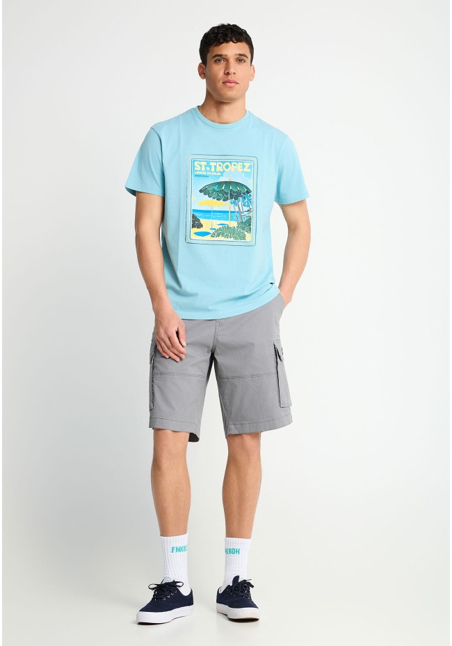 Men's cotton t-shirt with print