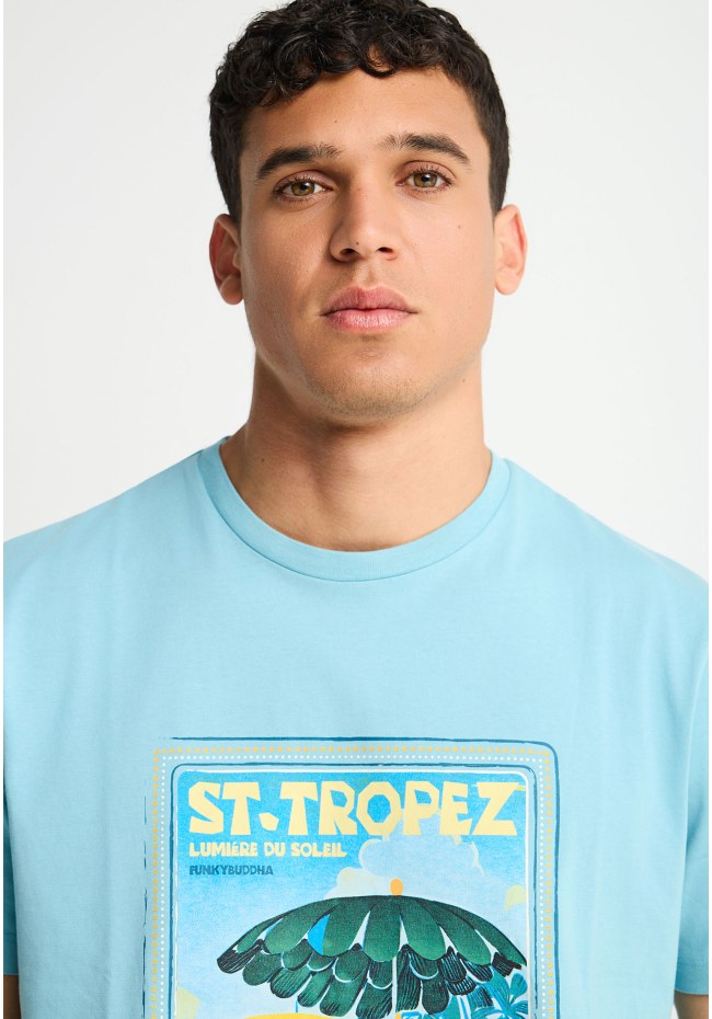 Men's cotton t-shirt with print