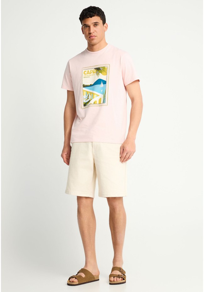 Men's cotton t-shirt with print