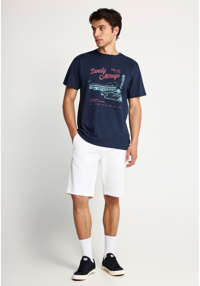 Men's cotton t-shirt with print