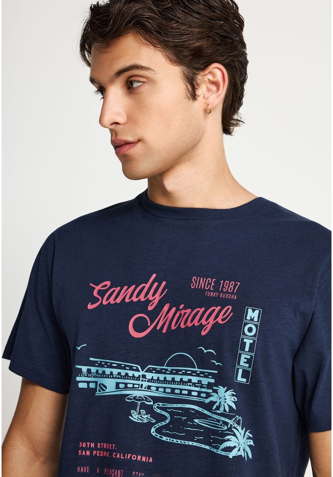 Men's cotton t-shirt with print