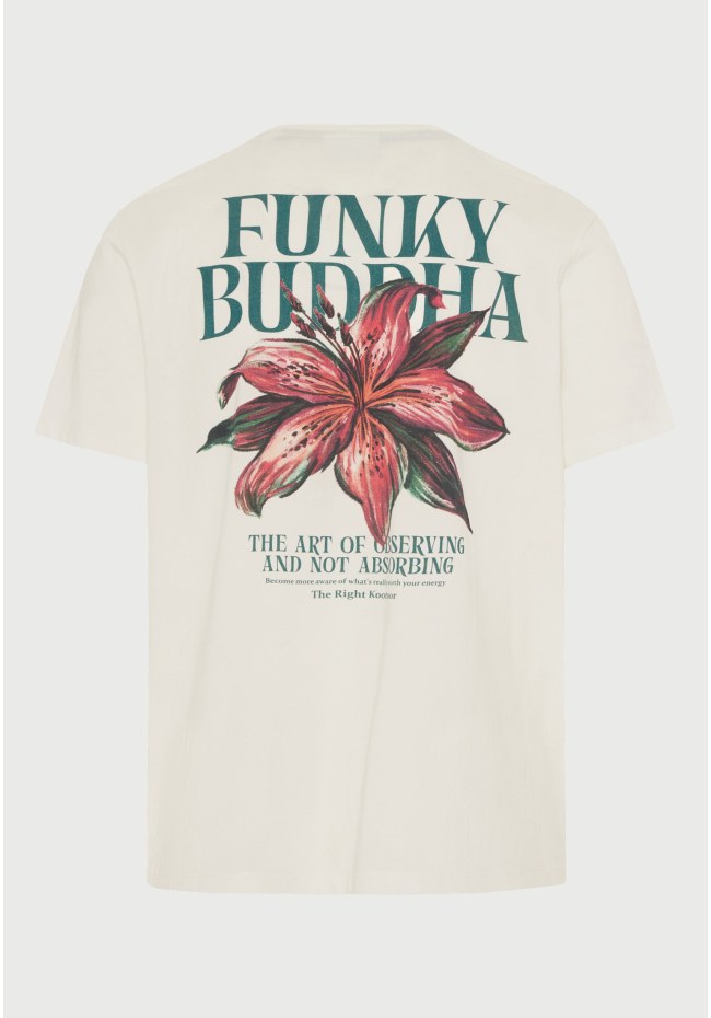 Men's cotton t-shirt with print on the back