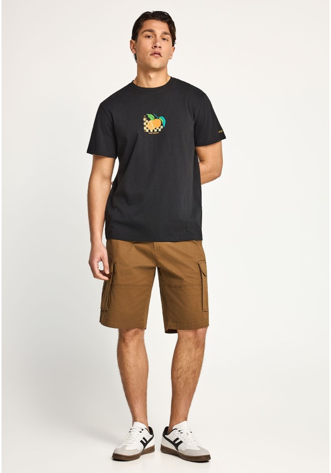 Ανδρικό t-shirt με τύπωμα στην πλάτη
