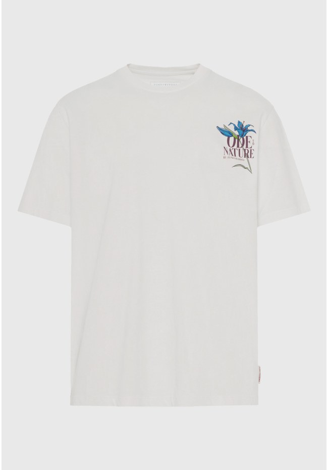 Ανδρικό relaxed t-shirt με τύπωμα στην πλάτη