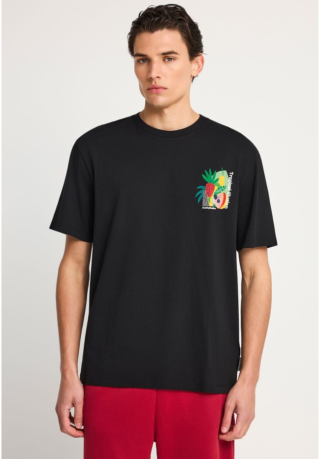 Men's relaxed t-shirt with print on the back