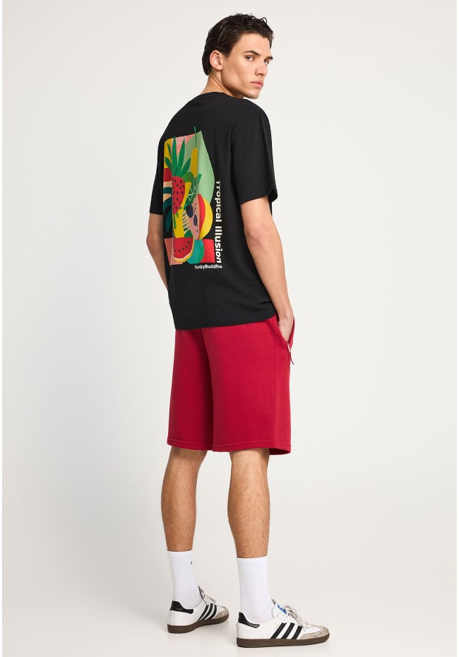 Men's relaxed t-shirt with print on the back