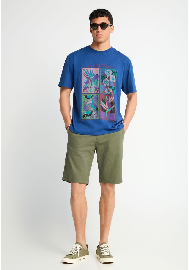 Ανδρικό relaxed t-shirt με τύπωμα