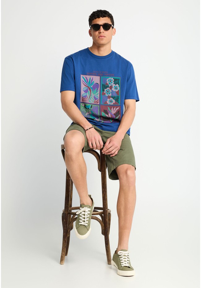 Ανδρικό relaxed t-shirt με τύπωμα