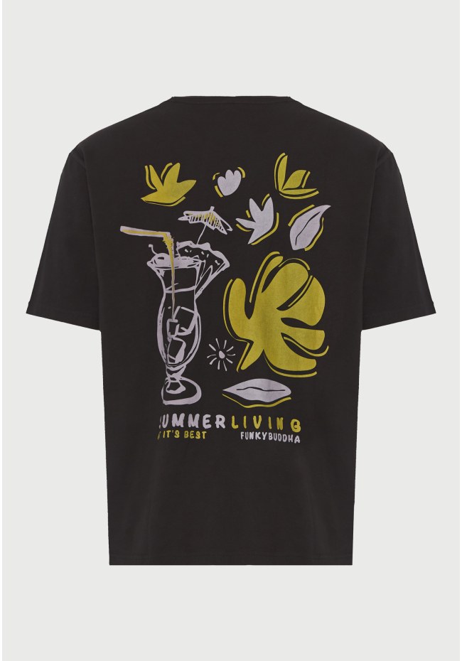 Ανδρικό t-shirt με τύπωμα στην πλάτη
