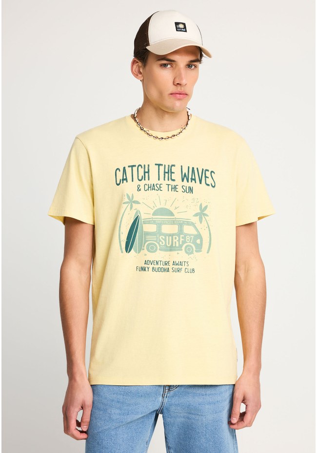 Men's cotton t-shirt with print