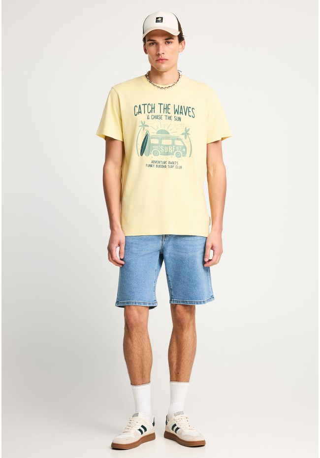 Men's cotton t-shirt with print