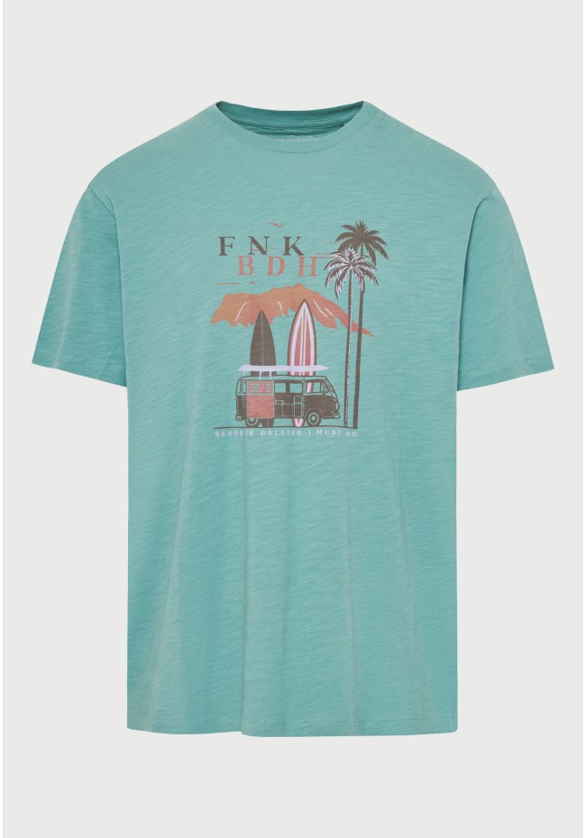 Ανδρικό βαμβακερό t-shirt με τύπωμα